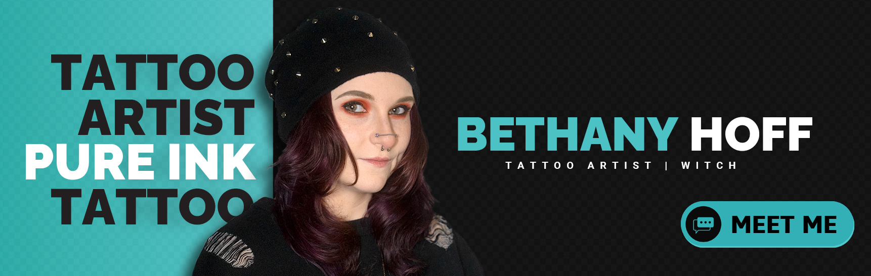Bethany Hoff - Tattoo Artist - Witch - Pure Ink Tattoo Studio NJ