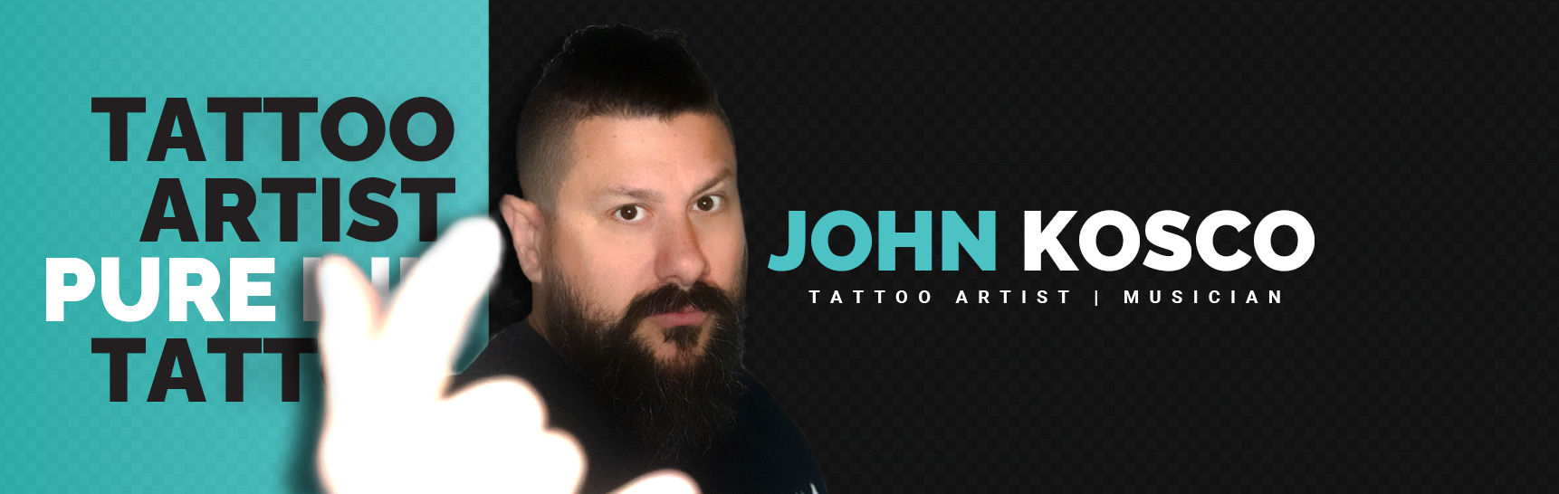 John Kosco - Tattoo Artist - Musician - Pure Ink Tattoo Studio NJ