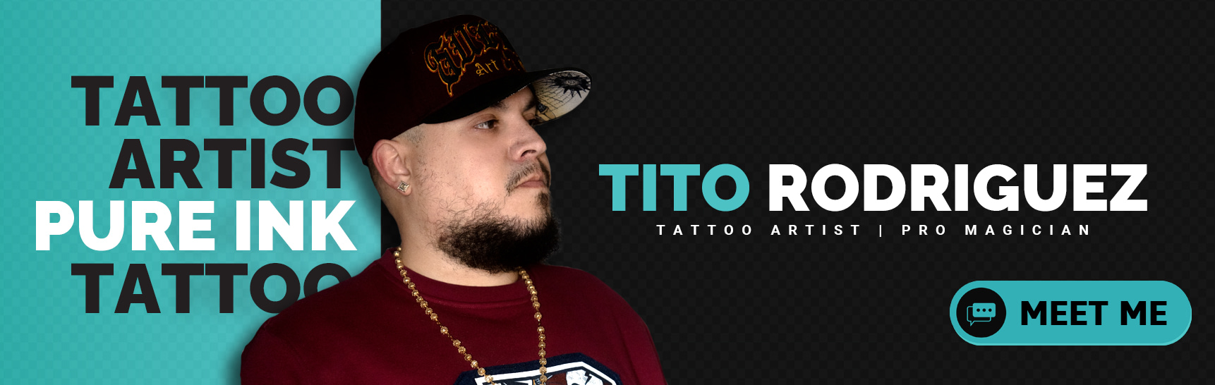 Tito Rodriguez - Tattoo Artist - Magician - Pure Ink Tattoo Studio NJ