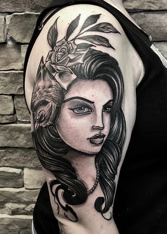 Pure Ink Tattoo - NJ - John Kosco - Raven Girl Tattoo