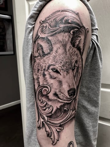Pure Ink Tattoo - NJ - John Kosco - Wolf Tattoo