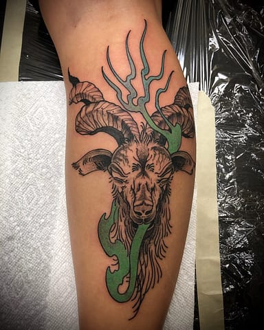 Pure Ink Tattoo - NJ - John Kosco - Goat Tattoo