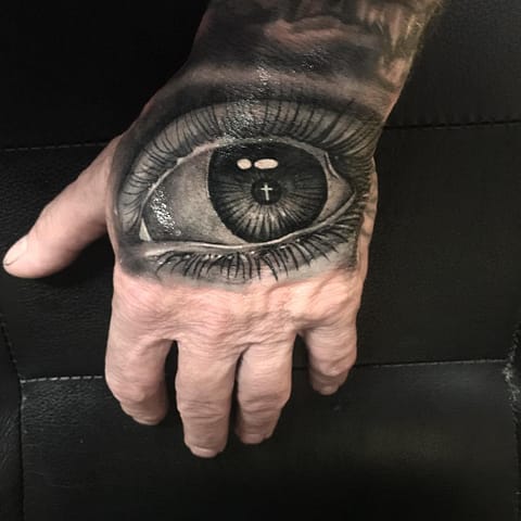 Pure Ink Tattoo - NJ - Ian Shafer - Black Grey Eye Tattoo