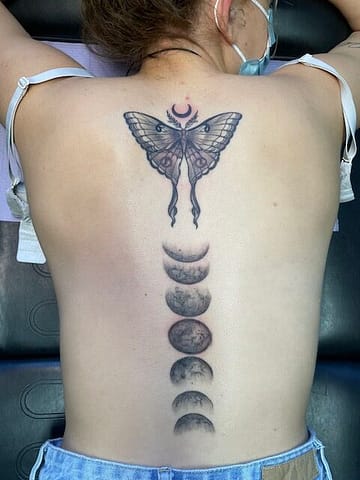Bethany Hoff - Moth Moons Tattoo