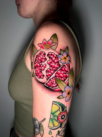 Allyssa-Bollmann- Pomegranate Fruit -Tattoos