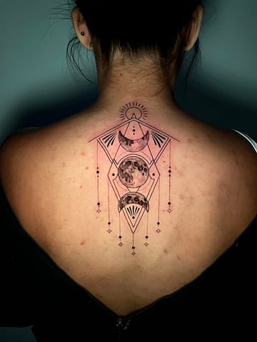 Allyssa-Bollmann- Moon -Tattoos
