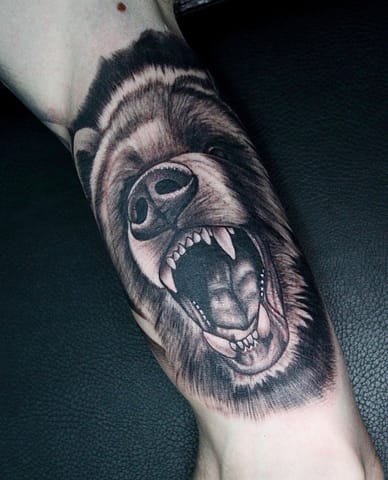 Pure Ink Tattoo - NJ - Tito Rodriguez - Bear Tattoo