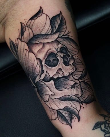 Pure Ink Tattoo - NJ - Tito Rodriguez - Skull Tattoo