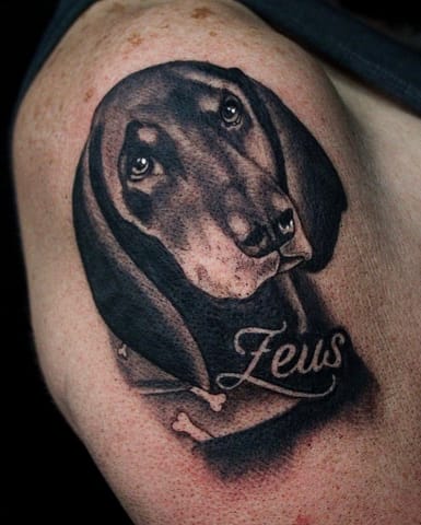 Pure Ink Tattoo - NJ - Tito Rodriguez - Dog Tattoo