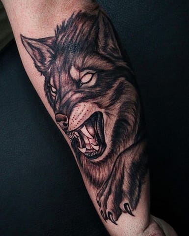 Pure Ink Tattoo - NJ - Tito Rodriguez - Wolf Tattoo