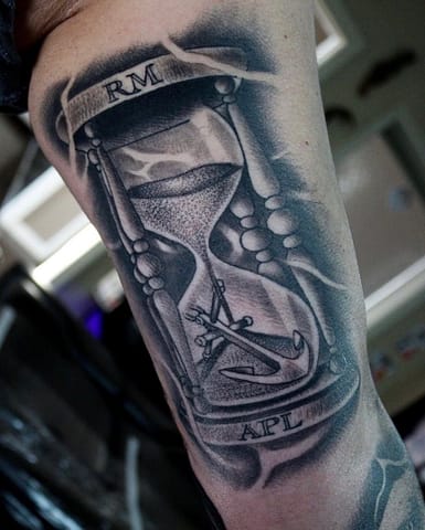 Pure Ink Tattoo - NJ - Tito Rodriguez - Hourglass Tattoo