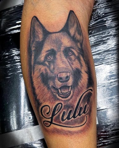 Pure Ink Tattoo - NJ - Tito Rodriguez - Dog Tattoo