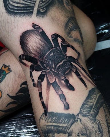 Pure Ink Tattoo - NJ - Tito Rodriguez - Spider Tattoo